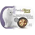 Fancy Feast Purely White Meat Chicken & Shredded Beef Wet Cat Food, 2-oz tray, case of 10