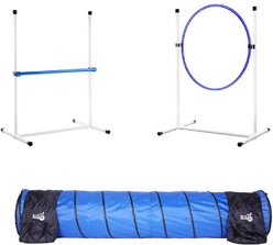 Better Sporting Dogs 3 Piece Essential Agility Equipment Set Dog Toy, Blue