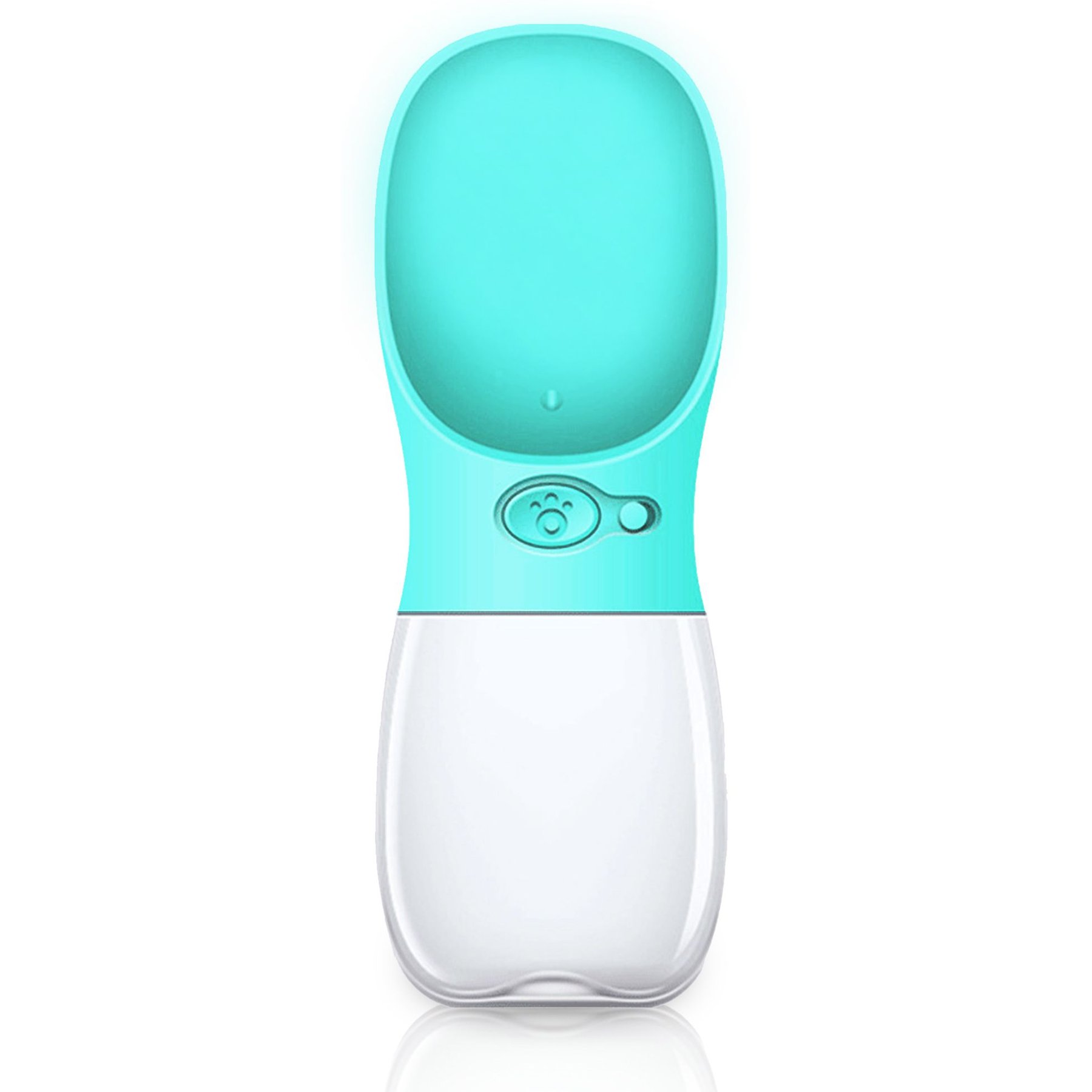 Vila Vila Portable Water Bottle Dog & Cat Travel Dispenser Bowl, 12-oz