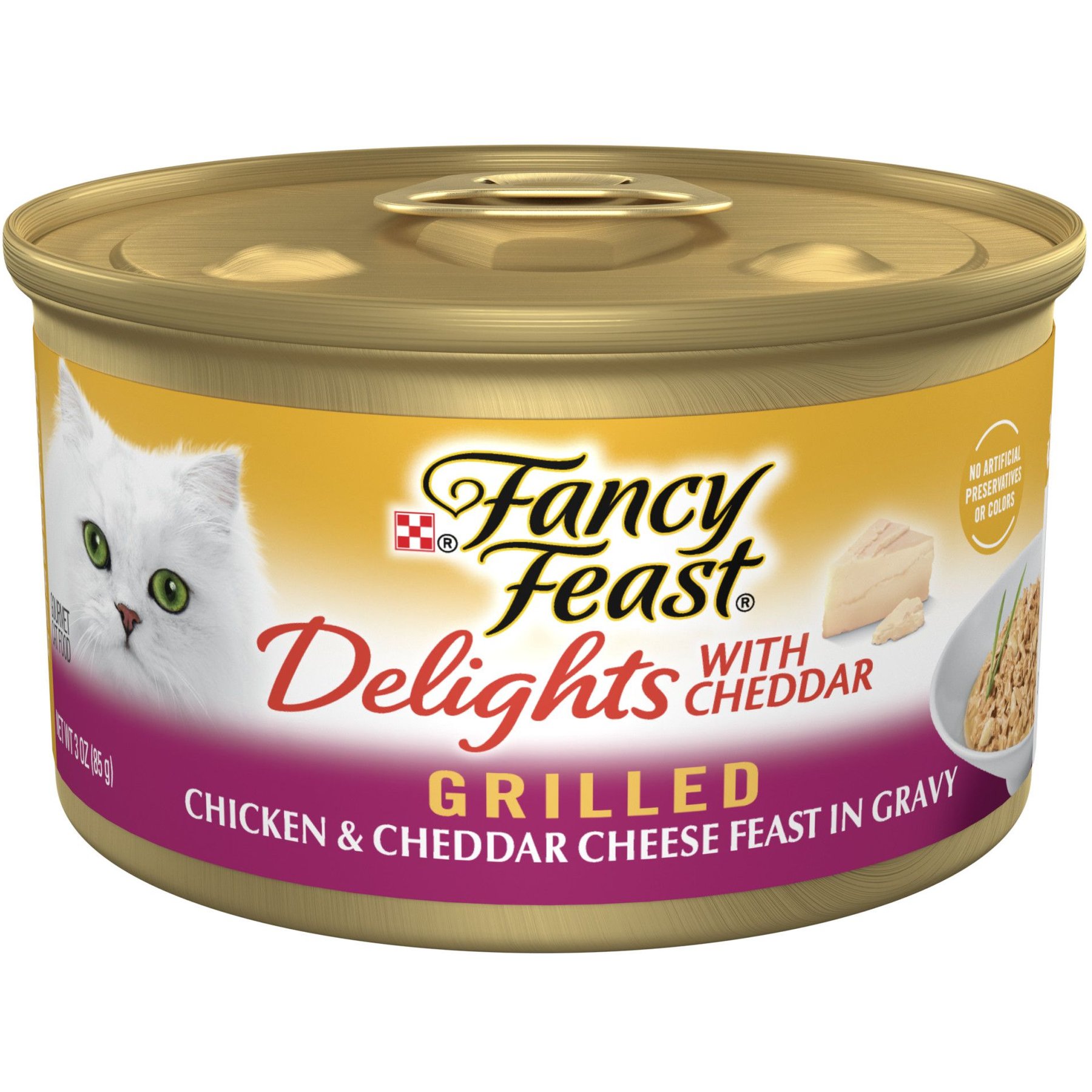 FANCY FEAST Delights with Cheddar Grilled Chicken Cheddar Cheese