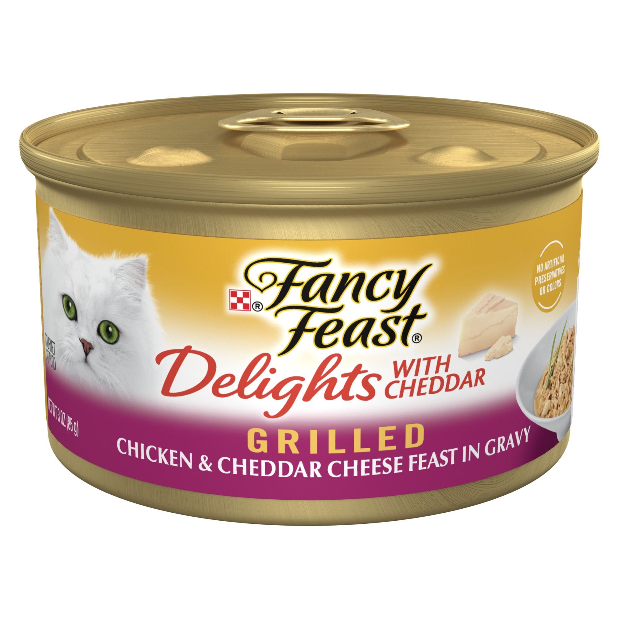 FANCY FEAST Delights with Cheddar Grilled Chicken & Cheddar Cheese
