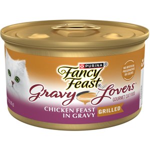 FANCY FEAST Grilled Tuna Feast in Gravy Canned Cat Food 3 oz case of 24 Chewy