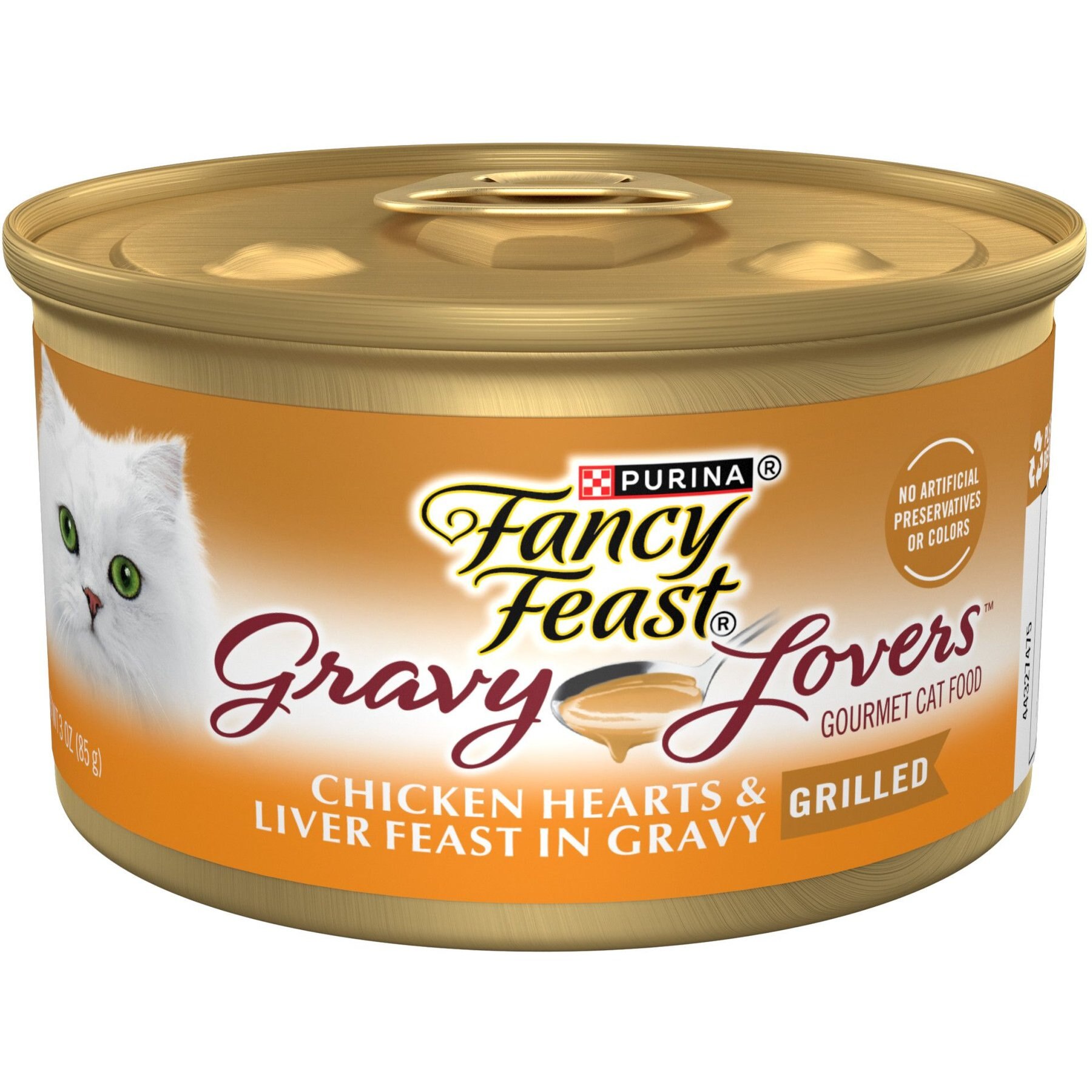 FANCY FEAST Gravy Lovers Chicken Hearts Liver Feast in Grilled Chicken Flavor Gravy Canned Cat Food 3 oz case of 24 Chewy