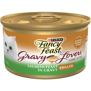 Fancy Feast Gravy Lovers Salmon Feast in Gravy Gourmet Wet Cat Food, 3-oz, case of 24