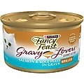Fancy Feast Gravy Lovers Salmon & Sole Feast in Seared Salmon Flavor Gravy Canned Cat Food, 3-oz, case of 24