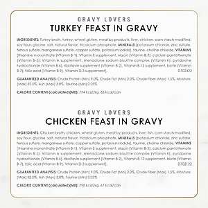 Fancy Feast Gravy Lovers Poultry & Beef Feast Variety Pack Canned Cat Food, 3-oz, case of 24
