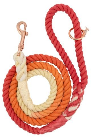 SASSY WOOF Rope Dog Leash, Sunrise