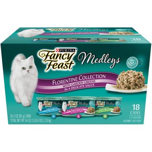Fancy Feast Medleys Florentine Collection Pack Canned Cat Food, 3-oz, case of 18