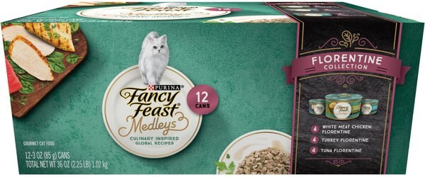 fancy feast medleys tuna florentine canned cat food