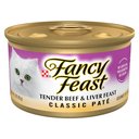 Fancy Feast Classic Tender Beef & Liver Feast Canned Cat Food, 3-oz, case of 24