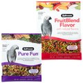 ZuPreem FruitBlend Flavor with Natural Flavors Daily + Pure Fun Parrot & Conure Bird Food