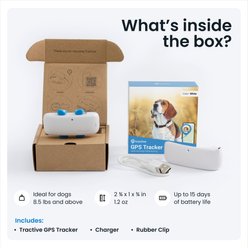 Tractive Dog & Cat GPS Tracker, Midnight Blue slide 2 of 9