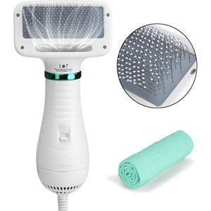 Ownpets 2-in-1 Grooming Cat & Dog Hair Dryer with Slicker Brush