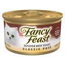 Fancy Feast Classic Tender Beef Feast Canned Cat Food, 3-oz, case of 24