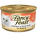 Fancy Feast Flaked Chicken & Tuna Feast Canned Cat Food, 3-oz, case of 24