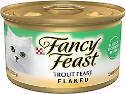Fancy Feast Flaked Trout Feast Wet Cat Food, 3-oz, case of 24