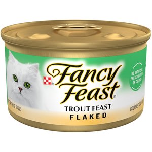 Fancy Feast Flaked Trout Feast Canned Cat Food, 3-oz, case of 24