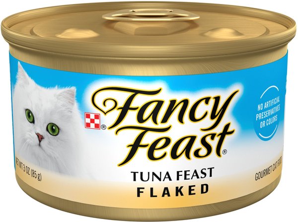 Fancy Feast Flaked Tuna Feast Canned Cat Food, 3-oz, case of 24 slide 1 of 10