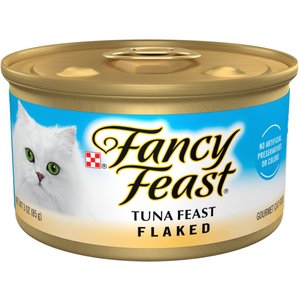 Fancy Feast Flaked Tuna Feast Wet Cat Food, 3-oz, case of 24