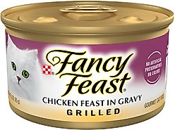 Fancy Feast Grilled Chicken Feast in Gravy Canned Cat Food, 3-oz, case of 24