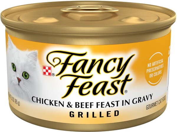 Fancy Feast Grilled Chicken & Beef Feast in Gravy Canned Cat Food