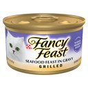 Fancy Feast Grilled Seafood Feast in Gravy Canned Cat Food, 3-oz, case of 24