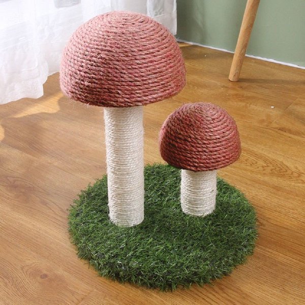 Lovely Caves Gardern Mushroom Cat Scratcher, Brown