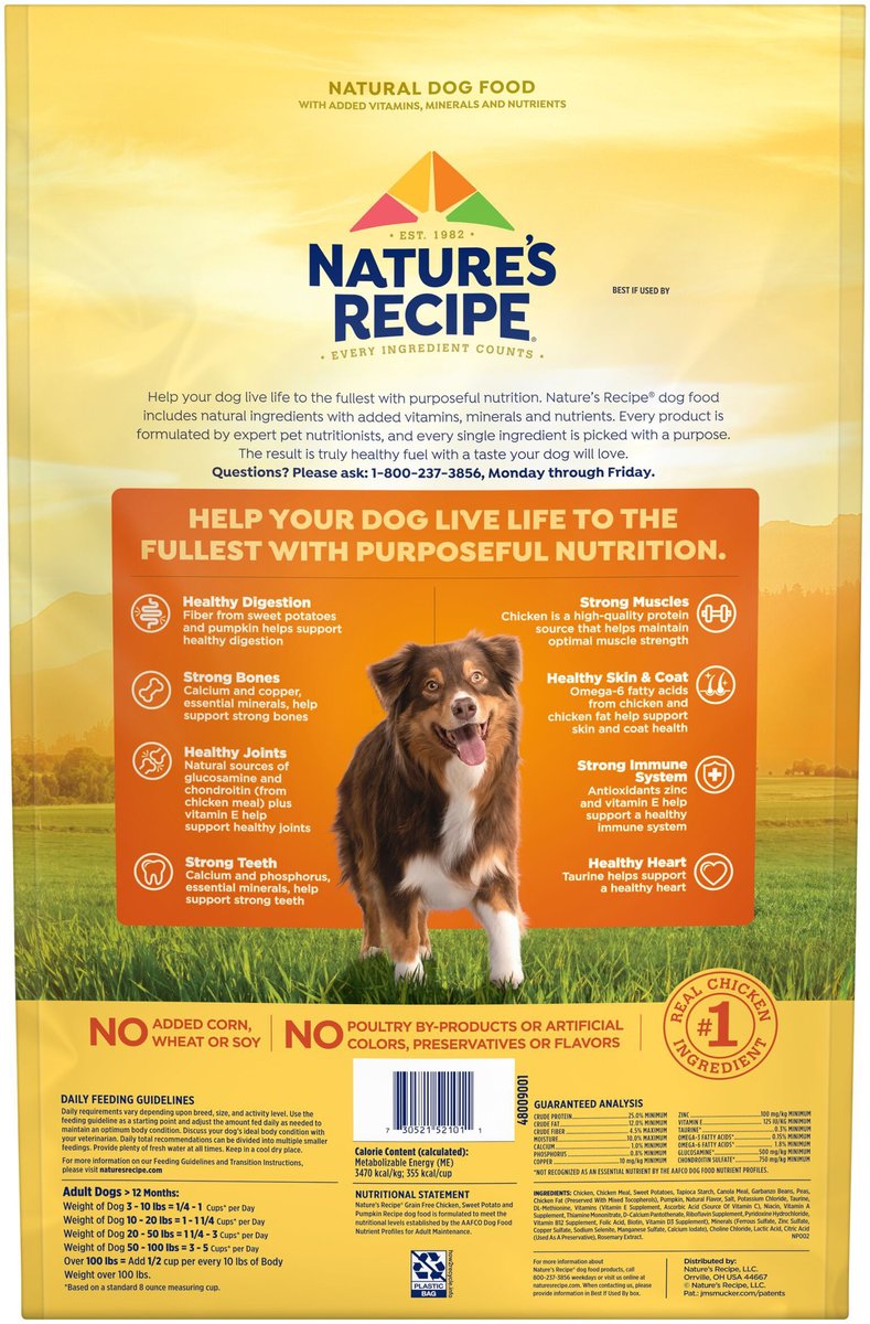 Is nature's recipe grain free a good dog food sale