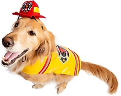 Pet Krewe Firefighter Dog Costume, Yellow, X-Large slide 2 of 7