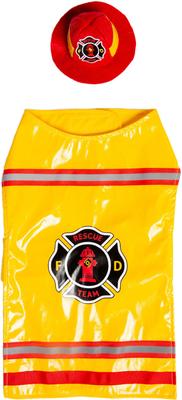 Show full view: Pet Krewe Firefighter Dog Costume, Yellow, X-Large slide 6 of 9