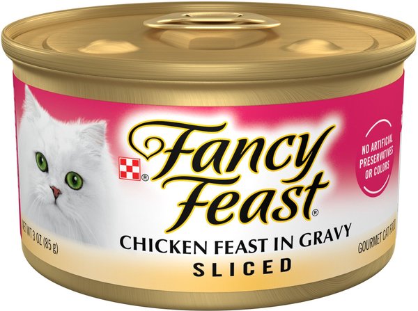 Case of fancy outlet feast cat food