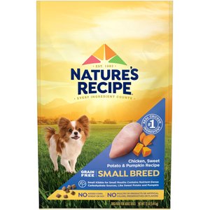 Nature's Recipe Small Breed Grain-Free Chicken, Sweet Potato & Pumpkin Recipe Dry Dog Food, 12-lb bag