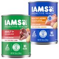 Iams ProActive Health Classic Ground with Slow Cooked Chicken & Rice Healthy Aging + Ground with Lamb & Whole Grain Rice Wet Dog Food