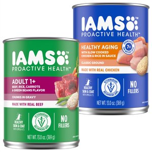 Iams proactive health beef best sale and rice