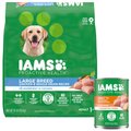 Iams ProActive Health Classic Ground with Chicken & Whole Grain Rice Wet Food + Large Breed Real Chicken Dry Dog Food