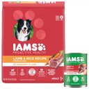 Iams ProActive Health Classic Ground with Lamb & Whole Grain Rice Wet Food + Minichunks Lamb & Rice Recipe Dry Dog Food