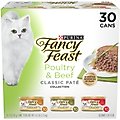 Fancy Feast Classic Poultry & Beef Feast Variety Pack Canned Cat Food, 3-oz, case of 30