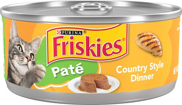 Friskies Pate Country Style Dinner Canned Cat Food, 5.5-oz, case of 24 slide 1 of 9