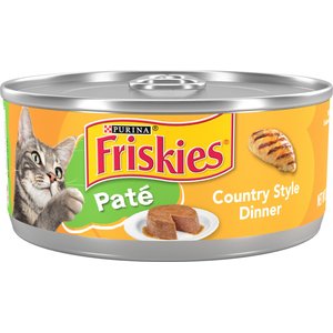 Friskies Pate Country Style Dinner Canned Cat Food, 5.5-oz, case of 24