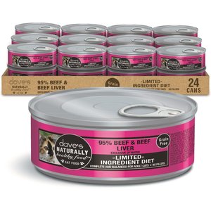 DAVE S PET FOOD Naturally Healthy 95 Beef Beef Liver Canned Cat