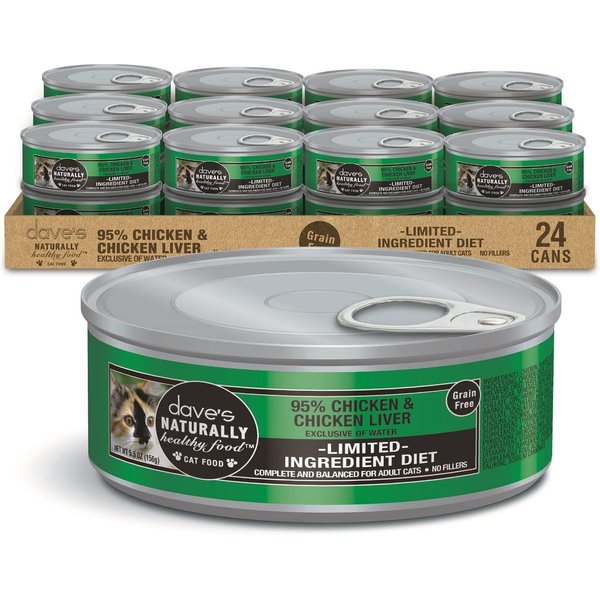 DAVE'S PET FOOD Naturally Healthy 95 Chicken & Chicken Liver Canned