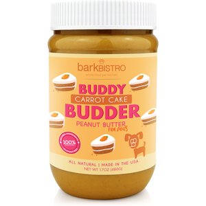 Bark Bistro Company Carrot Cake Buddy Budder Dog Treat, 17-oz jar