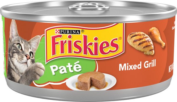Friskies Classic Pate Mixed Grill Canned Cat Food, 5.5-oz, case of 24 slide 1 of 9