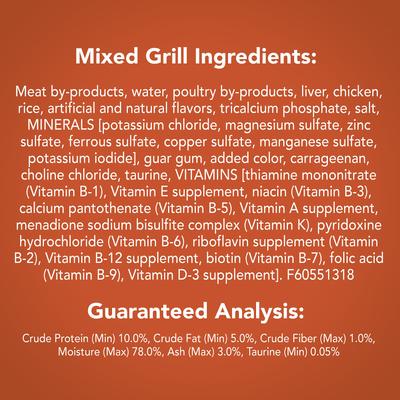 Show full view: Friskies Classic Pate Mixed Grill Canned Cat Food, 13-oz, case of 12 slide 9 of 12