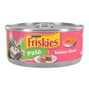 Friskies Pate Salmon Dinner Canned Cat Food, 5.5-oz, case of 24