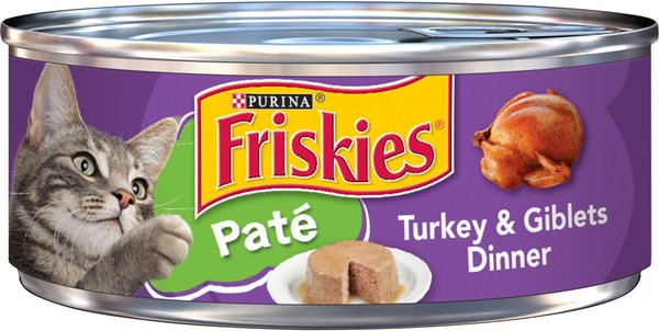 Friskies Classic Pate Turkey & Giblets Dinner Canned Cat Food, 5.5-oz, case of 24 slide 1 of 10