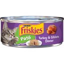 Friskies Classic Pate Turkey & Giblets Dinner Canned Cat Food, 5.5-oz, case of 24