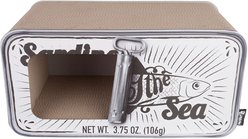 District 70 SARDINE Cardboard Cat Scratcher, White