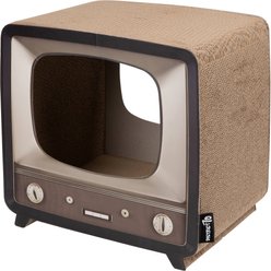 District 70 TELLY Retro Design Cat Scratcher, Brown slide 2 of 8