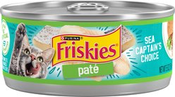 Friskies Classic Pate Sea Captain's Choice Canned Cat Food, 5.5-oz, case of 24